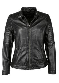 JCC Damen Bikerjacke "6011044-2", schwarz, Gr. XS, Obermaterial: 100% Leder, Schaf / Futter: 100% Baumwolle / Ärmelfutter: 100% Polyester /