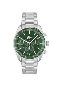 Chronograph Lacoste "VANCOUVER" Armbanduhren silberfarben Herren Quarzuhr, Armbanduhr, Herrenuhr, Stoppfunktion, Edelstahlarmband