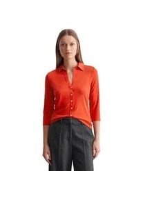 Marc O'Polo Blusenshirt MARC O'POLO "aus LENZINGTM ECOVEROTM" Gr. XXS, rot Damen Shirts