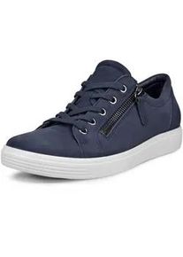 Sneaker Ecco "CLASSIC" Gr. 41, blau (marine) Damen Schuhe mit Reißverschluss, Freizeitschuh, Halbschuh, Schnürschuh