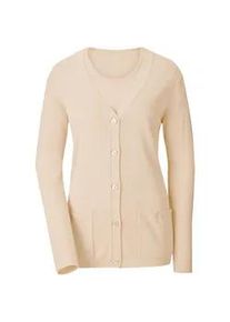 Classic Dog Strickpullover CLASSIC "Twinset" Gr. 54, beige Damen Pullover Twinset