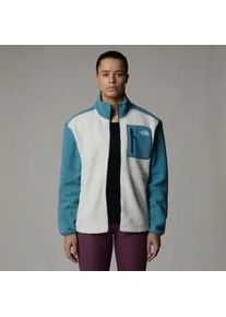 Fleecejacke The North Face Gr. L, weiß (white dune/algae blue/m) Damen Jacken