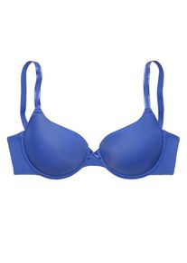 Lascana Schalen-BH 'Ela - perfect basic' blau Gr. 70A. Mit Schleife. Mit Bügel