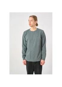 Sweatshirt Cleptomanicx "Ligull" Gr. XL, grün (dunkelgrün) Herren Sweatshirts mit kleiner Möwen-Stickerei