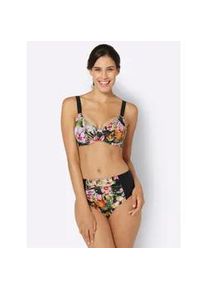 Balconette-Bikini feel good Gr. 46, Cup E, bunt (schwarz, bunt, bedruckt) Damen Bikini-Sets