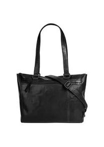 SPIKES & SPARROW Shopper SPIKES & SPARROW Gr. B/H/T: 30cm x 26cm x 9cm onesize, schwarz Damen Taschen echt Leder