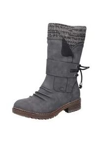 Winterstiefel Rieker Gr. 38, grau (dunkelgrau) Damen Schuhe Kurz-Stiefel, Blockabsatz, mit wasserabweisender RiekerTEX-Membran Bestseller