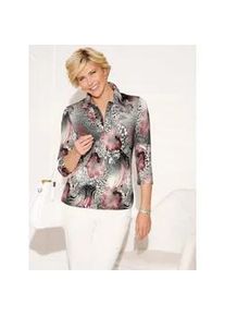 Classic Dog Poloshirt CLASSIC "Shirt" Gr. 52, pink (flamingo, steingrau, bedruckt) Damen Shirts