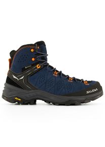 Salewa Alp Trainer 2 Mid GTX Wanderschuhe Herren Wandern (Gr 45 |blau/schwarz |wasserdicht)