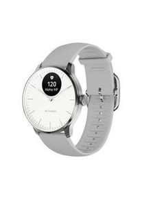 Withings ScanWatch Light - Hybrid Smartwatch für tägliches Gesundheitstracking mit 37 mm Armband - Weiß