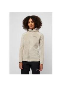 Fleecejacke Jack Wolfskin "ROTWAND HOODED FZ W" Gr. M (38/40), beige (seal) Damen Jacken