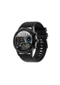 TPFNet Smart Watch / Fitness Tracker IP67 - Silikon Armband - Android & IOS - Schwarz / Schwarz