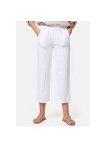 PM SELECTED Damen Leichte Sommer Leinenhose in 7/8 Länge mit Taschen in Einheitsgröße PM44