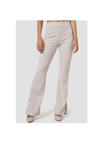 RAYSHYNE Damen Stoffhose Elegante Business Marlene Hose mit Schlitz RS21