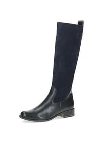 Stiefel Caprice Gr. 38, XS-Schaft, blau (dunkelblau) Damen Schuhe Blockabsatz, Langschaftstiefel, Businessstiefel, bequeme Weite