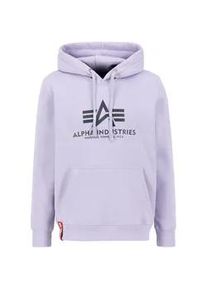 Hoodie Alpha Industries "Alpha Industries Men - Hoodies Basic Rainbow Ref. Print" Gr. L, lila (pale violet) Herren Sweatshirts