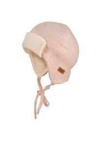 Mütze MaxiMo Kid'S Mini-Parkacap Baumwollfleece mit Teddyfutter Kinder (Gr 49 cm |beige/rosa)