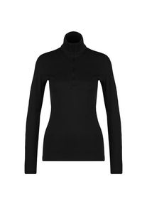 Icebreaker 260 Tech L/S Half Zip Merinounterwäsche Damen (Gr XL |schwarz)