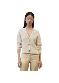 Marc O'Polo Strickjacke MARC O'POLO Gr. M, beige (sand meliert) Damen Strickjacken in kurzer, gerader Form