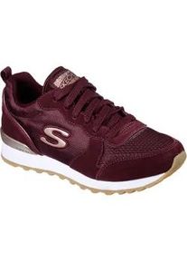 Sneaker Skechers "OG 85 - GOLDN GURL" Gr. 37, rot (weinrot) Damen Schuhe Freizeitschuh, Halbschuh, Schnürschuh mit Air-Cooled Memory Foam