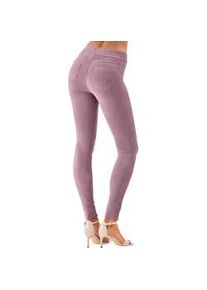 Leggings Lascana Gr. 36/38, N-Gr, rosa Damen Hosen aus weichem Material in Cord-Optik, Loungewear