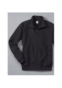 Sweatjacke Fruit of the Loom Gr. M, schwarz Herren Sweatjacken