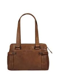 SPIKES & SPARROW Henkeltasche SPIKES & SPARROW Gr. B/H/T: 33cm x 19cm x 10cm onesize, braun (cognac) Damen Taschen echt Leder