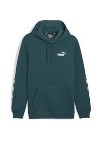 Kapuzensweatshirt Puma "ESS+ TAPE HOODIE FL" Gr. M, grün (cold green) Herren Sweatshirts