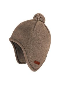 MaxiMo Mini-Mütze Fleece Ohrenklappen und Pompon Mütze Kinder (Gr 47 cm |braun)
