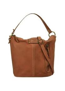 Umhängetasche CLUTY Gr. B/H/T: 28cm x 25cm x 7cm onesize, braun (cognac) Damen Taschen echt Leder, Made in Italy