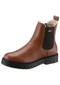 Winterboots Tommy Jeans "WARMLINED CHELSEA BOOT" Gr. 41, braun Damen Schuhe mit Profilsohle