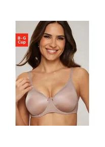 Minimizer-BH Nuance, Damen, Gr. 90, Cup B, beige (sand), Microtouch, Obermaterial: 82% Polyamid, 18% Elasthan, Basic, BHs Minimizer-BH, mit B&uuml;gel und nahtlosen Cups aus schimmerndem Material, Basic