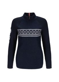 Amundsen Sports Boiled Ski Sweater Merinopullover Damen (Gr XS |blau)