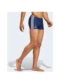 Badehose Adidas PERFORMANCE "CLASSIC 3-STREIFEN BOXER-" Gr. 8 (L), N-Gr, blau (team navy blue 2 / white) Herren Badehosen