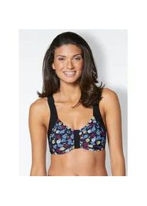 Bustier-Bikini-Top feel good Gr. 52, Cup B, schwarz (schwarz, getupft) Damen Bikini-Oberteile