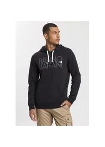 Kapuzensweatshirt Bruno Banani Gr. XXXL (64/66), schwarz Herren Sweatshirts Logoprint vorne