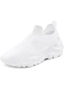 Sneaker Lascana Gr. 37, weiß Damen Schuhe Slip-On-Sneaker, Halbschuh, Slipper, Freizeitschuh VEGAN