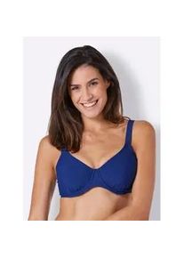 Bügel-Bikini-Top feel good Gr. 48, Cup C, blau (royalblau) Damen Bikini-Oberteile