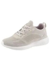 Sneaker Skechers "Bobs Squad - Tough Talk" Gr. 39, beige (natur) Damen Schuhe mit Skech-Knit, Freizeitschuh, Halbschuh, Schnürschuh