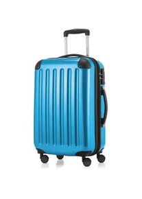 Hartschalen-Trolley Hauptstadtkoffer "Alex" Gr. B/H/T: 41cm x 65cm x 26cm 74 l, blau (cyanblau) Koffer