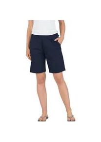 Bermudas TRIGEMA "TRIGEMA Bermuda DELUXE Baumwolle" Gr. XL, US-Größen, blau (navy) Damen Hosen