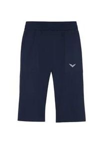 Jerseyhose TRIGEMA "TRIGEMA Bermuda aus Single-Jersey" Gr. S, US-Größen, blau (navy) Damen Hosen