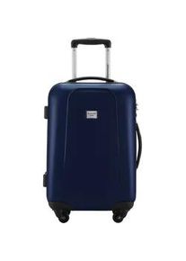 Hartschalen-Trolley Hauptstadtkoffer "Wedding" Gr. B/H/T: 43cm x 65cm x 26cm 74 l, blau (dunkelblau) Koffer Hartschalen klein mittel groß Reisegepäck TSA Schloss