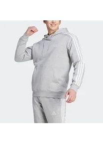 Kapuzensweatshirt Adidas SPORTSWEAR "ESSENTIALS 3STREIFEN HOODIE" Gr. XXL, grau (medium heather) Herren Sweatshirts