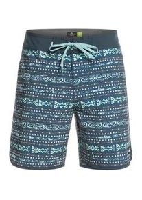 Boardshorts Quiksilver "Surfsilk Scallop 18"" Gr. 28(XS), blau (midnight navy) Herren Hosen