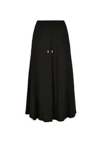 Jerseyrock Urban Classics "Urban Classics Damen Ladies Viscose Midi Skirt" Gr. 3XL, schwarz Damen Röcke