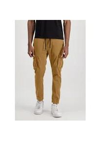 Jogginghose Alpha Industries "Alpha Industries Men - Jogger Cotton Twill Jogger" Gr. 2 XL, Normalgrößen, grün (khaki) Herren Hosen