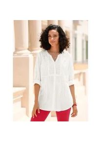 Longbluse Inspirationen Gr. 38, beige (ecru) Damen Blusen