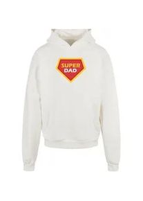 Kapuzensweatshirt Merchcode "Merchcode Herren Fathers Day - Super dad Ultra Heavy Hoody" Gr. 4XL, weiß (ready for dye) Herren Sweatshirts