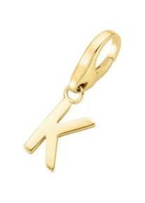 Charm Buchstabe Giorgio Martello MILANO "Buchstabe K, Silber 925" Charms goldfarben (gold) Damen